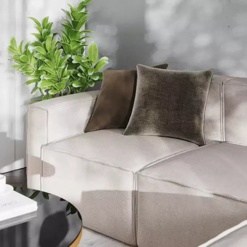 Fauteuil modulaire Emma et Oliver côté gauche avec accoudoir