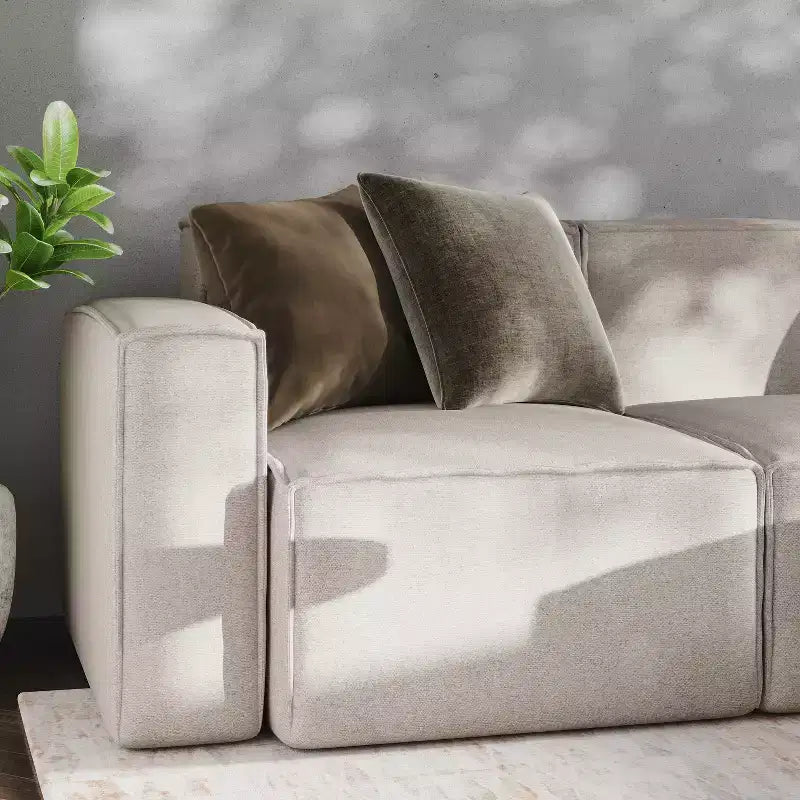 Fauteuil modulaire Emma et Oliver côté gauche avec accoudoir