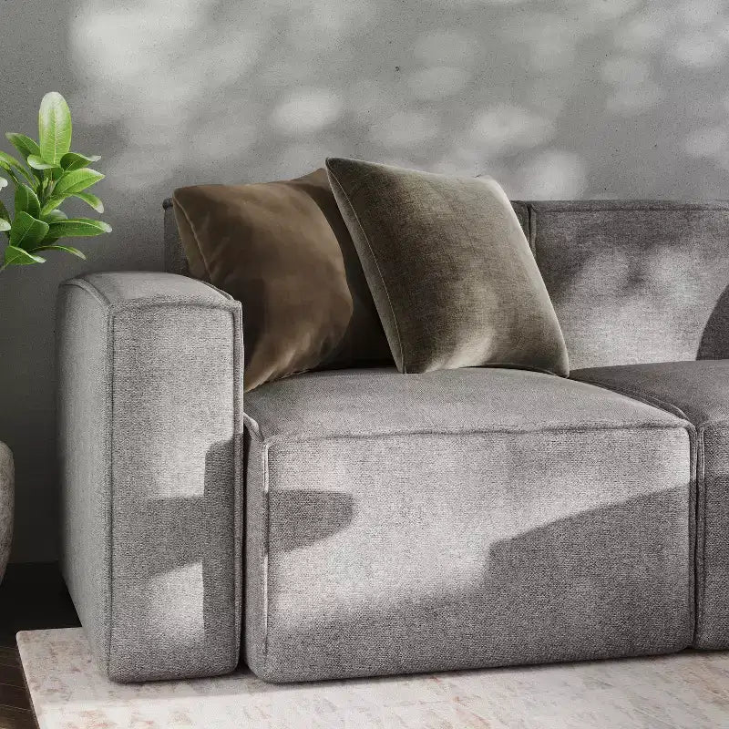 Fauteuil modulaire Emma et Oliver côté gauche avec accoudoir