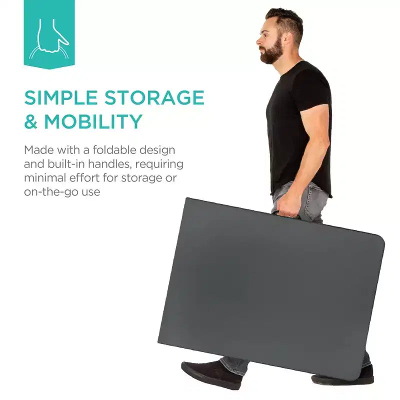 Best Choice Products Table pliante en plastique de 1,8 m, usage intérieur/extérieur robuste portable avec poignée, verrouillage