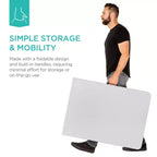 Best Choice Products Table pliante en plastique de 1,8 m, usage intérieur/extérieur robuste portable avec poignée, verrouillage