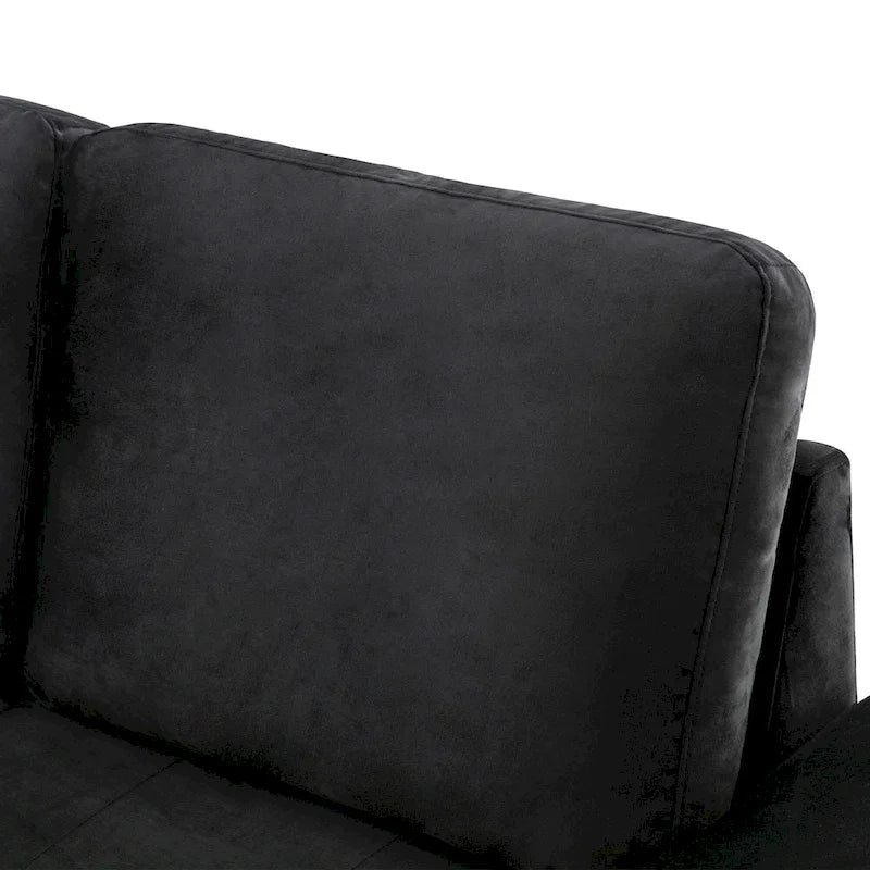 84.75 L-Shaped 5-Seat Sleeper Sectional Sofa with Storage Ottoman, Hidden Arm Storage, and USB Charging for Living Room