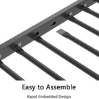 Sturdy Twin over Twin Bunk Bed Metal Black for and Adult, Low Profile Twin over twin bunk bed with Ladder and Guardrails