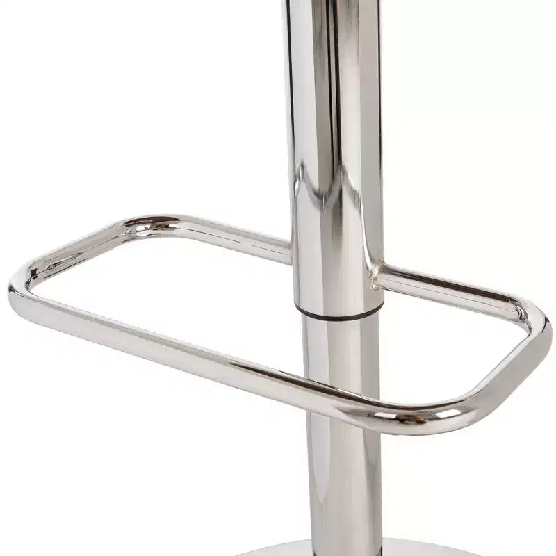 Lot de 2 tabourets de bar pivotants réglables en hauteur en similicuir avec base chromée - Glitzhome