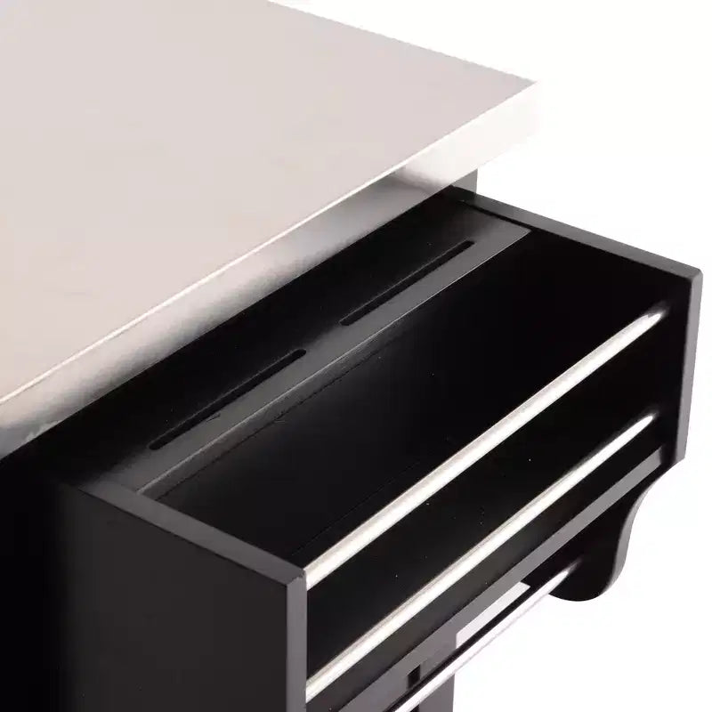 HOMCOM Desserte de cuisine roulante, chariot de rangement à roulettes avec tiroir