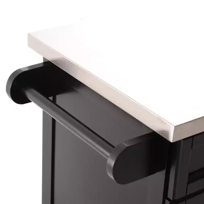 HOMCOM Desserte de cuisine roulante, chariot de rangement à roulettes avec tiroir