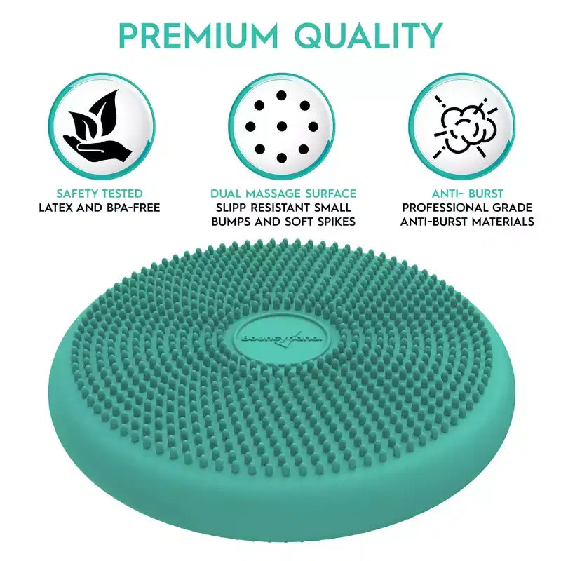 Coussin sensoriel Bouncyband Big Wiggle Seat, Menthe