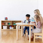 ECR4Kids Meuble de rangement mobile à 5 compartiments, mobilier de classe pour tout-petits