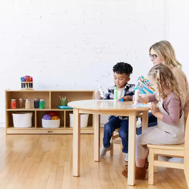 ECR4Kids Meuble de rangement mobile à 5 compartiments, mobilier de classe pour tout-petits