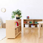 ECR4Kids Meuble de rangement mobile à 5 compartiments, mobilier de classe pour tout-petits