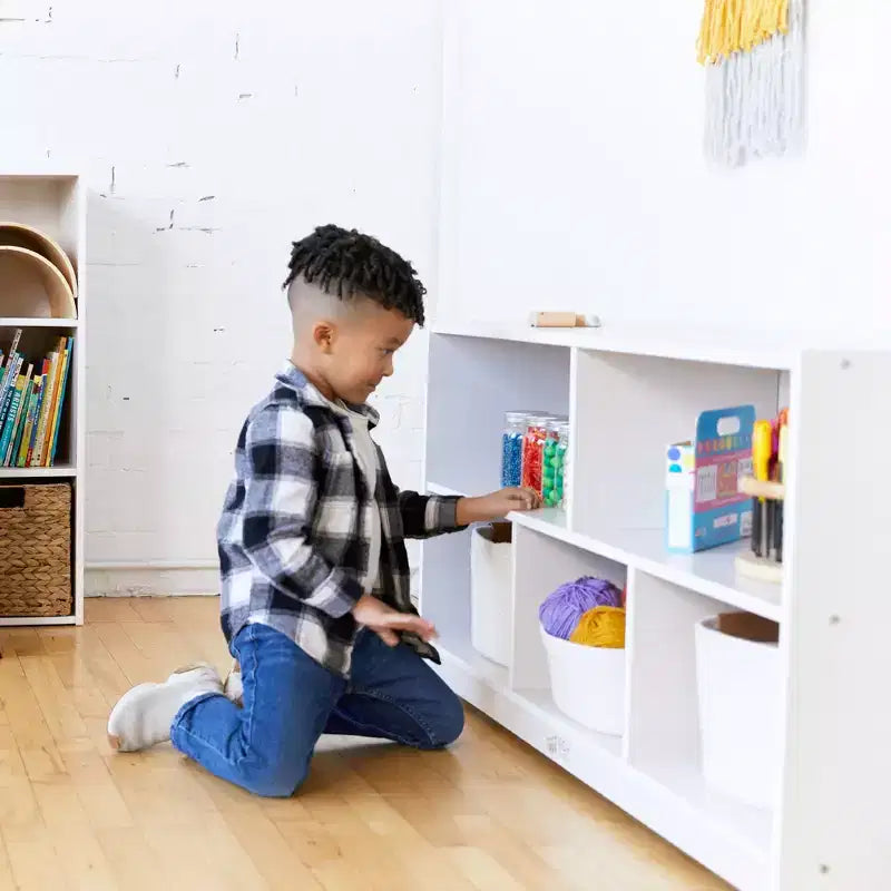 ECR4Kids Meuble de rangement mobile à 5 compartiments, mobilier de classe pour tout-petits