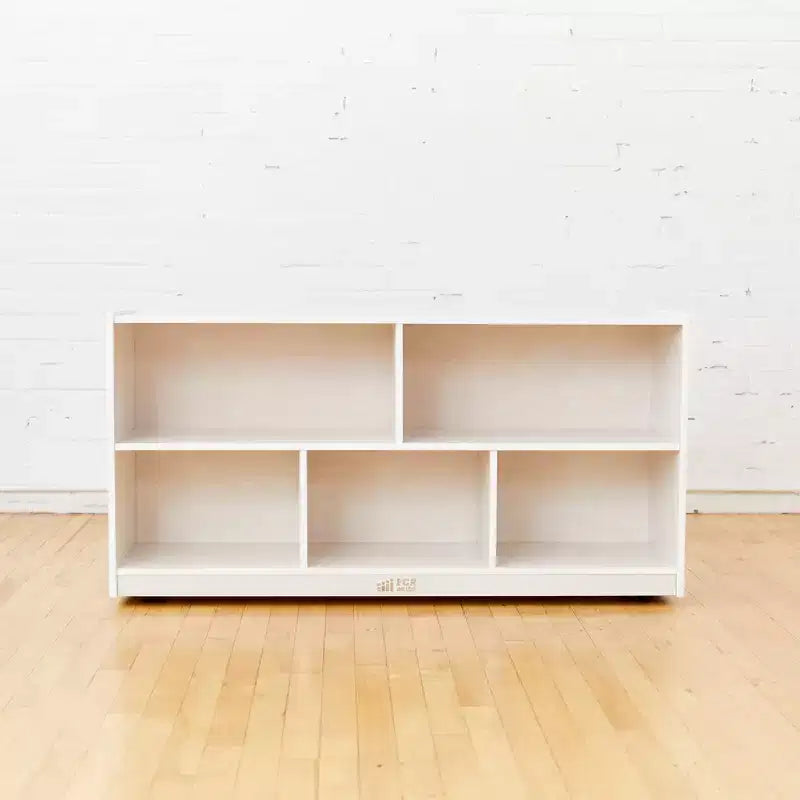 ECR4Kids Meuble de rangement mobile à 5 compartiments, mobilier de classe pour tout-petits