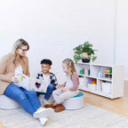 ECR4Kids Meuble de rangement mobile à 5 compartiments, mobilier de classe pour tout-petits