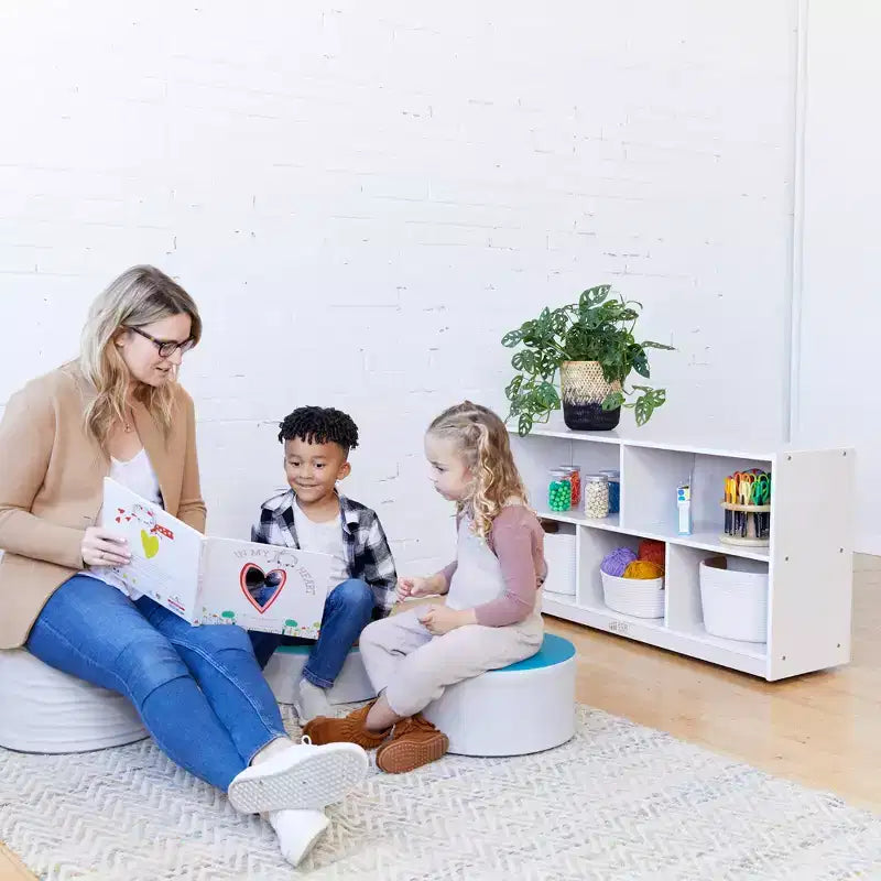 ECR4Kids Meuble de rangement mobile à 5 compartiments, mobilier de classe pour tout-petits