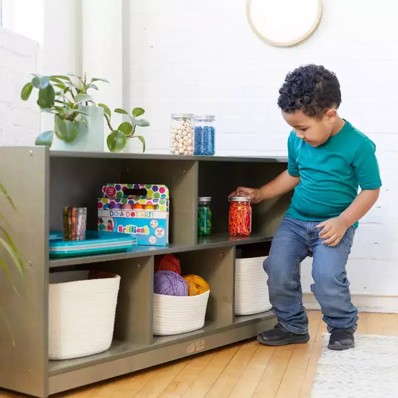 ECR4Kids Meuble de rangement mobile à 5 compartiments, mobilier de classe pour tout-petits