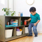 ECR4Kids Meuble de rangement mobile à 5 compartiments, mobilier de classe pour tout-petits