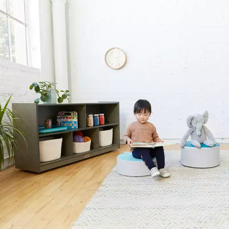 ECR4Kids Meuble de rangement mobile à 5 compartiments, mobilier de classe pour tout-petits