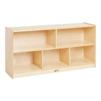 ECR4Kids Meuble de rangement mobile à 5 compartiments, mobilier de classe pour tout-petits