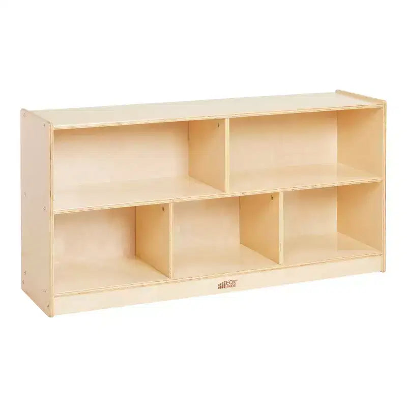 ECR4Kids Meuble de rangement mobile à 5 compartiments, mobilier de classe pour tout-petits
