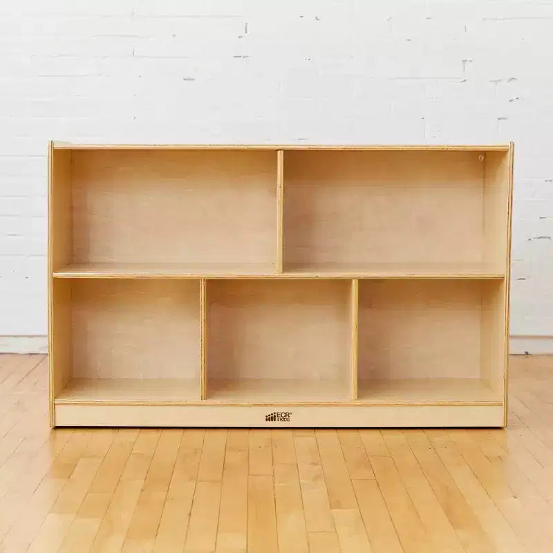 ECR4Kids 5-Compartment Mobile Storage Cabinet, Preschool, Classroom Furniture