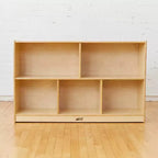 ECR4Kids 5-Compartment Mobile Storage Cabinet, Preschool, Classroom Furniture