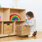 ECR4Kids 5-Compartment Mobile Storage Cabinet, Preschool, Classroom Furniture