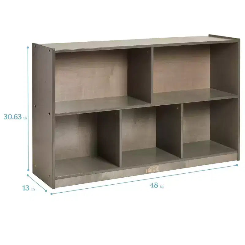 ECR4Kids 5-Compartment Mobile Storage Cabinet, Preschool, Classroom Furniture