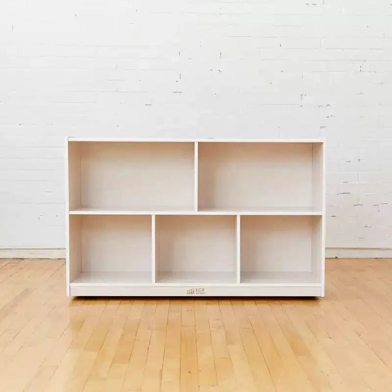 ECR4Kids 5-Compartment Mobile Storage Cabinet, Preschool, Classroom Furniture