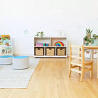 ECR4Kids 5-Compartment Mobile Storage Cabinet, Preschool, Classroom Furniture