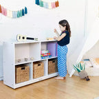 ECR4Kids 5-Compartment Mobile Storage Cabinet, Preschool, Classroom Furniture
