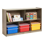 ECR4Kids 5-Compartment Mobile Storage Cabinet, Preschool, Classroom Furniture