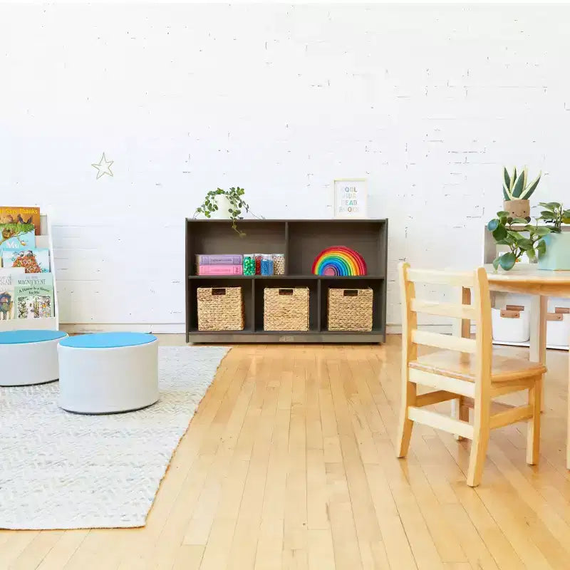 ECR4Kids 5-Compartment Mobile Storage Cabinet, Preschool, Classroom Furniture
