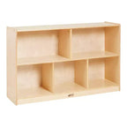 ECR4Kids 5-Compartment Mobile Storage Cabinet, Preschool, Classroom Furniture