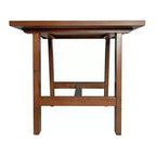 Merrick Lane, table d'appoint rustique en bois massif, modèle Trestle Farmhouse