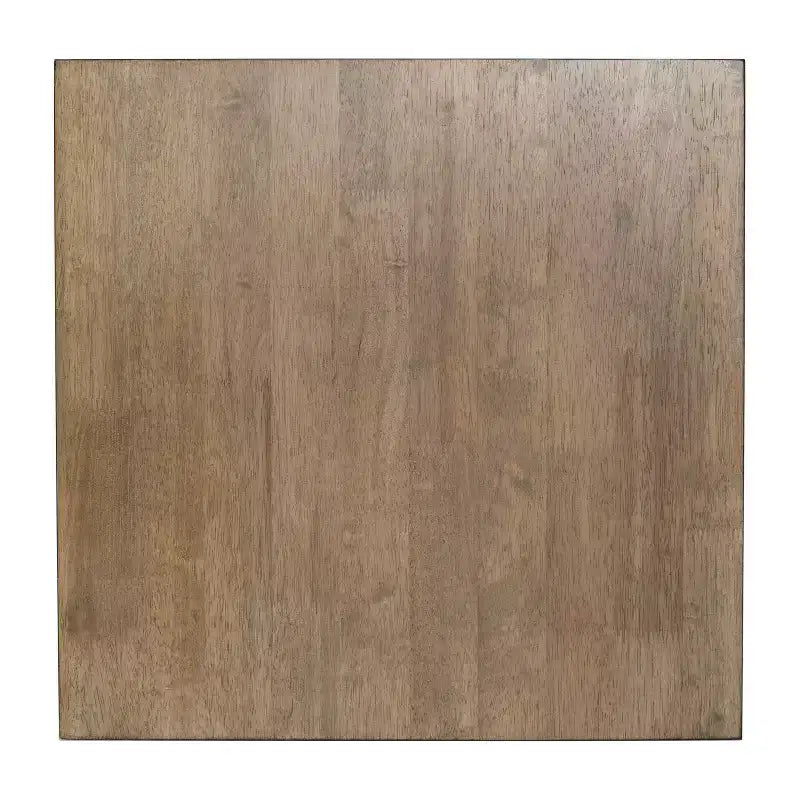 Merrick Lane, table d'appoint rustique en bois massif, modèle Trestle Farmhouse