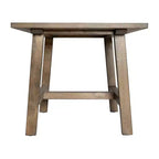 Merrick Lane, table d'appoint rustique en bois massif, modèle Trestle Farmhouse