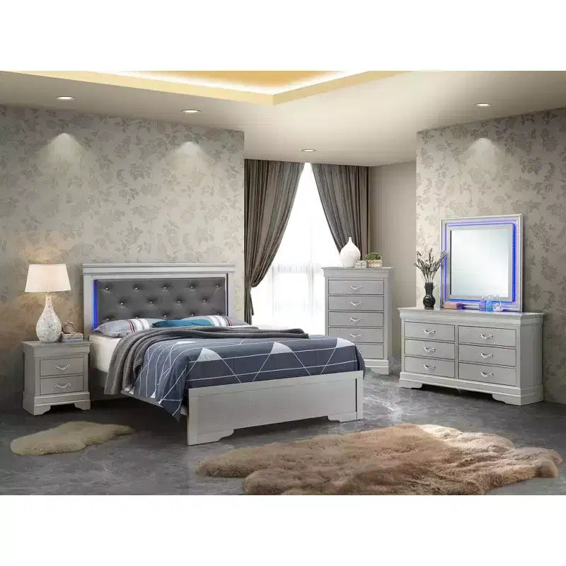 Lits Capitonnés Lorana et King de Passion Furniture