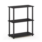 Furinno Étagère industrielle à 3 niveaux, bibliothèque compacte et ouverte, présentoir de rangement