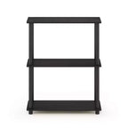 Furinno Étagère industrielle à 3 niveaux, bibliothèque compacte et ouverte, présentoir de rangement