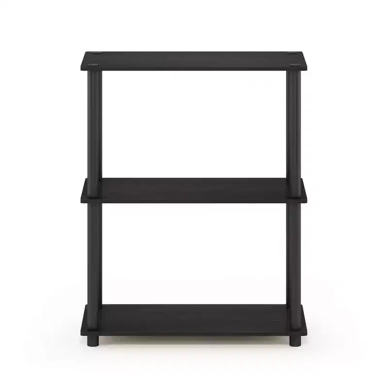 Furinno Étagère industrielle à 3 niveaux, bibliothèque compacte et ouverte, présentoir de rangement