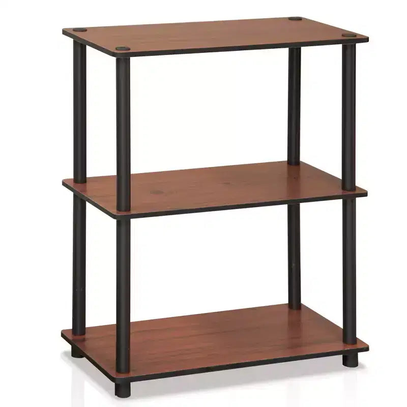 Furinno Étagère industrielle à 3 niveaux, bibliothèque compacte et ouverte, présentoir de rangement