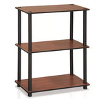 Furinno Étagère industrielle à 3 niveaux, bibliothèque compacte et ouverte, présentoir de rangement