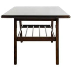 Table basse à deux niveaux Seth - Noyer/Métal noir - Safavieh