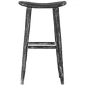 Colton Wood Bar Stool - BST1001 - Black/White Wash/Sungkai Wood - Safavieh