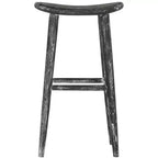 Colton Wood Bar Stool - BST1001 - Black/White Wash/Sungkai Wood - Safavieh