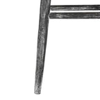 Tabouret de bar Colton Wood - BST1001 - Noir/Blanc délavé/Bois de sungkai - Safavieh