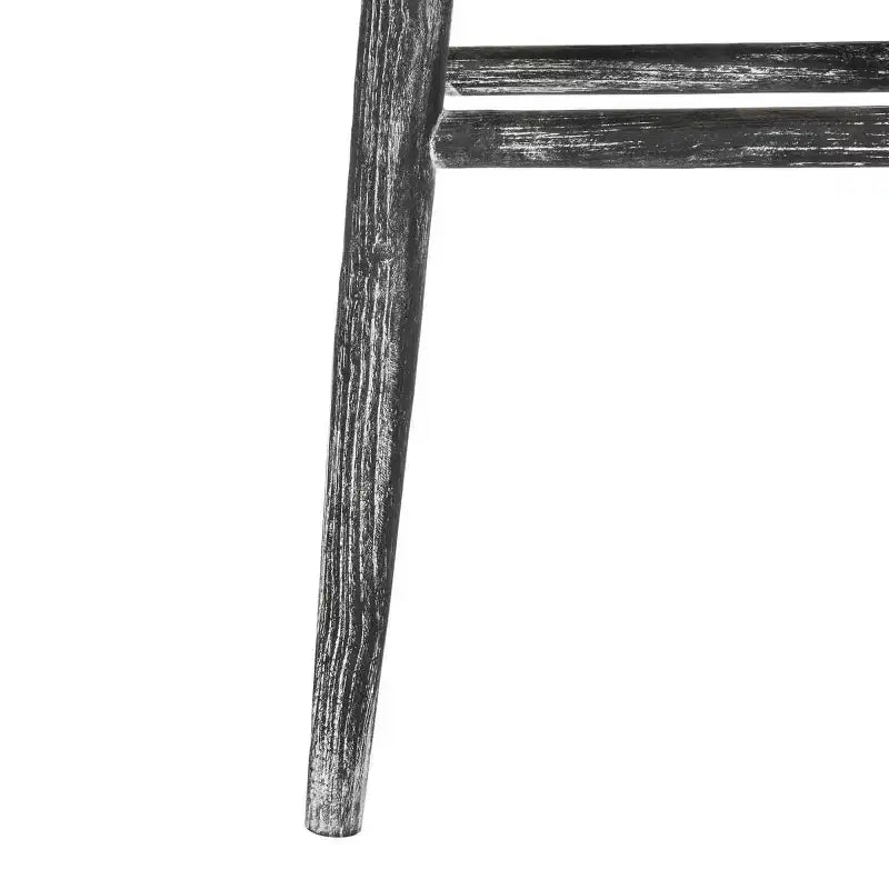 Tabouret de bar Colton Wood - BST1001 - Noir/Blanc délavé/Bois de sungkai - Safavieh