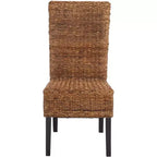 Kiska 18 H Chaise d'appoint en rotin (Lot de 2) - FOX1021 - Marron foncé - Safavieh Couture