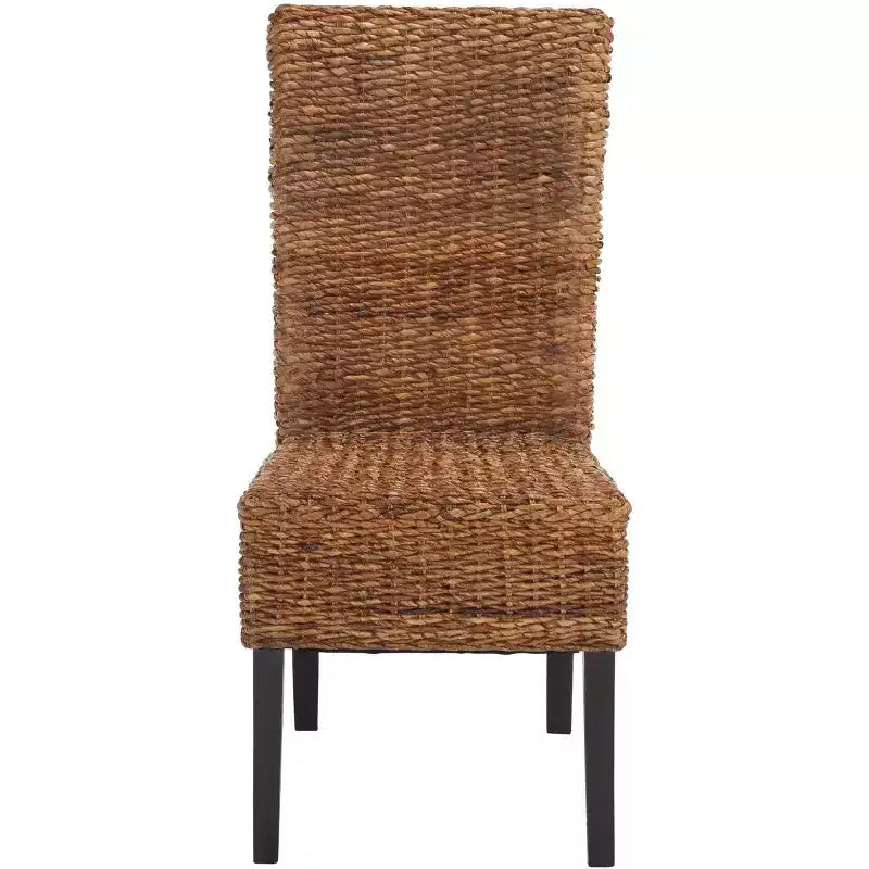 Kiska 18 H Chaise d'appoint en rotin (Lot de 2) - FOX1021 - Marron foncé - Safavieh Couture