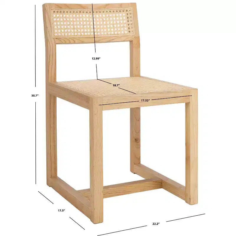 Chaise de salle à manger Bernice en rotin - DCH9502 - Safavieh